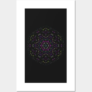 Mandala dots and lines design Posters and Art